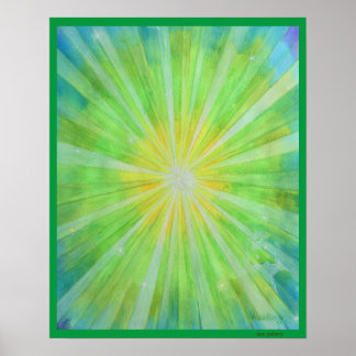 MEDITERPOSTER "HEALING" FRIEDLICHE KONTEMPLATION POSTER