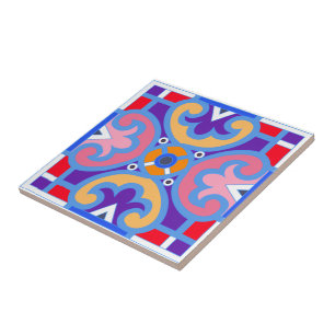 mediterran, farbenfroh fliese