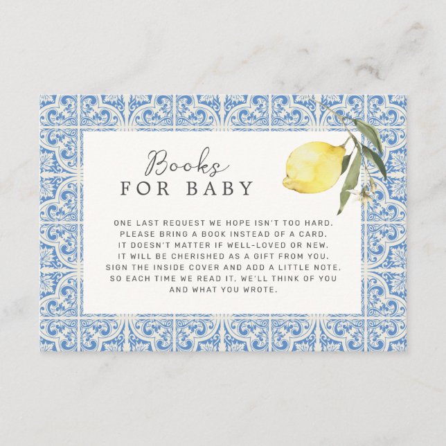 Mediterrane Amalfiküstenbücher für Kinder Begleitkarte (Vorderseite)