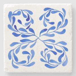 Mediterrane Blume Steinuntersetzer