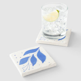 Mediterrane Blume Steinuntersetzer