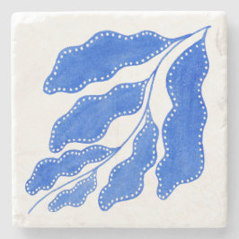 Mediterrane Blume Steinuntersetzer