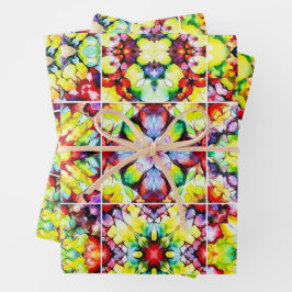 mediterrane Fliesen, alkoholfarbene Fliesen, Majol Geschenkpapier Set