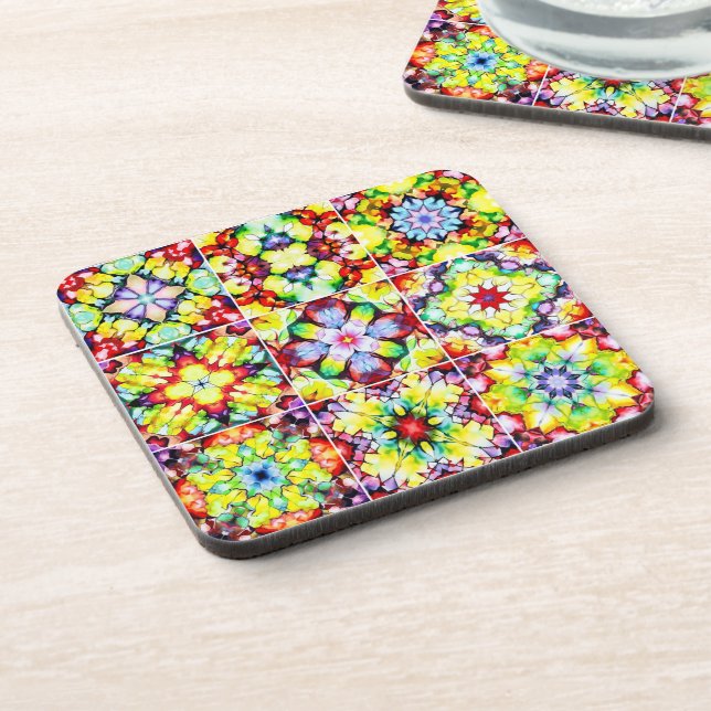 mediterrane Fliesen, alkoholfarbene Fliesen, Majol Getränkeuntersetzer (Linke Seite)