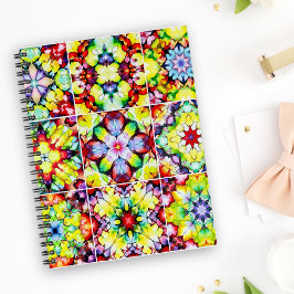 mediterrane Fliesen, alkoholfarbene Fliesen, Majol Notizbuch