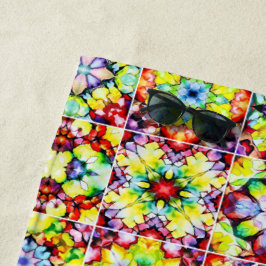 mediterrane Fliesen, alkoholfarbene Fliesen, Majol Strandtuch