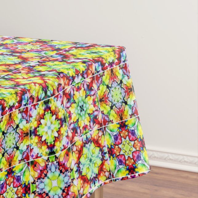 mediterrane Fliesen, alkoholfarbene Fliesen, Majol Tischdecke (Beispiel)