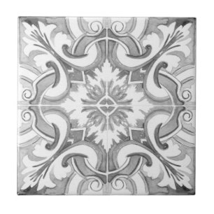 mediterrane Fliesen, Majolika, sizilianischer Stil Fliese