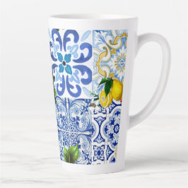 mediterrane Fliesen, Majolika, sizilianischer Stil Milchtasse