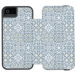 mediterrane Fliesen, marokkanisch, Majolica, Azule Incipio Watson™ iPhone 5 Geldbörsen Hülle