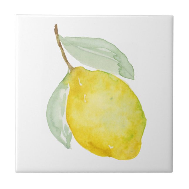 mediterrane Kacheln, Zitrone sizilianischer Stil   Fliese (Vorderseite)
