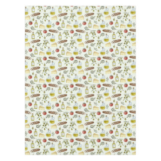 Mediterrane Küche- kulinarische Tischdecke