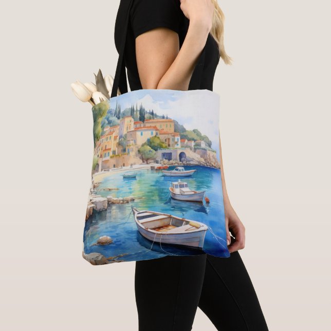 Mediterrane Meereslandschaften Ölmalerei Design (Von Nahem)