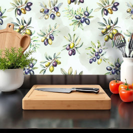 mediterrane Olivenhaine Tapete