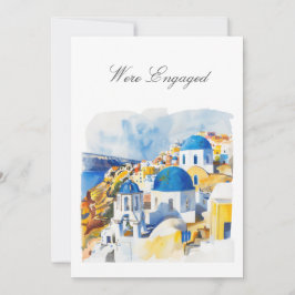 Mediterrane Verlobung Ankündigung