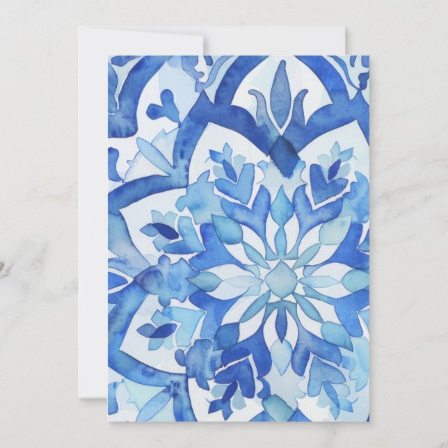 Mediterrane Verlobung Ankündigung (Rückseite)