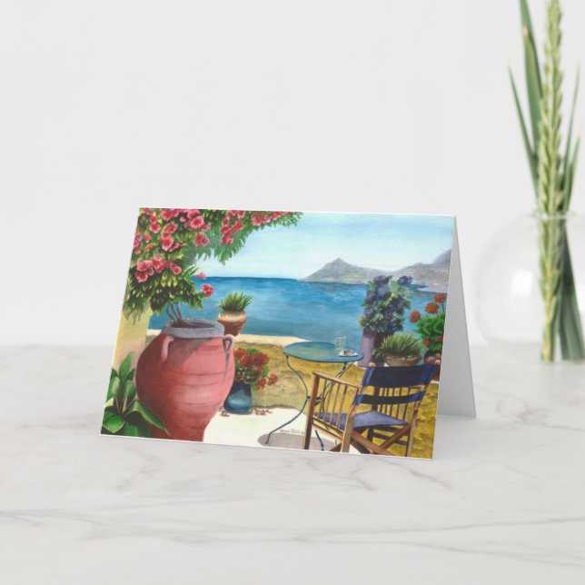 Mediterrane View Card Karte (Vorderseite)