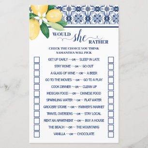 Mediterrane würde sie eher Dusche Spielkarte