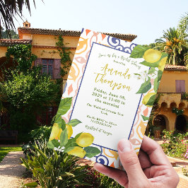 Mediterrane Zitrone Ihr Brautparty Einladung