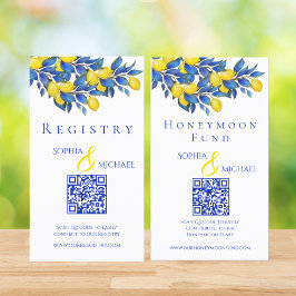 Mediterrane Zitronen-Hochzeitskanzlei - Flitterwoc Visitenkarte