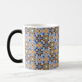  Mediterranean blue &brown Mug Verwandlungstasse