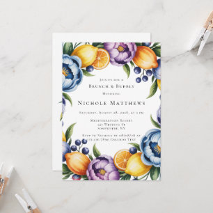 Mediterranean Citrus Bouquet Brunch & Bubbly Einladung