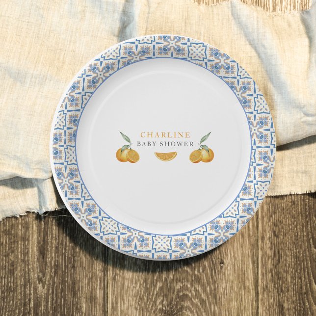 Mediterranean Citrus Pappteller (Von Creator hochgeladen)