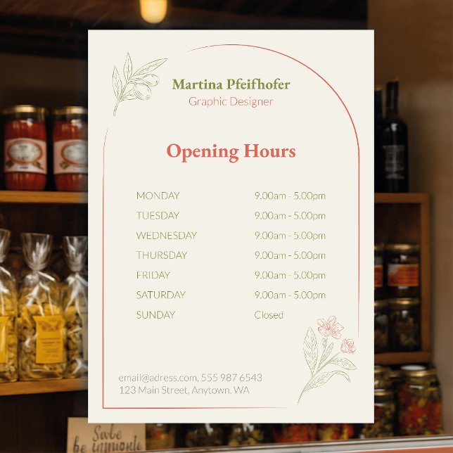 Mediterranean & Elegant  Fensteraufkleber (Von Creator hochgeladen)