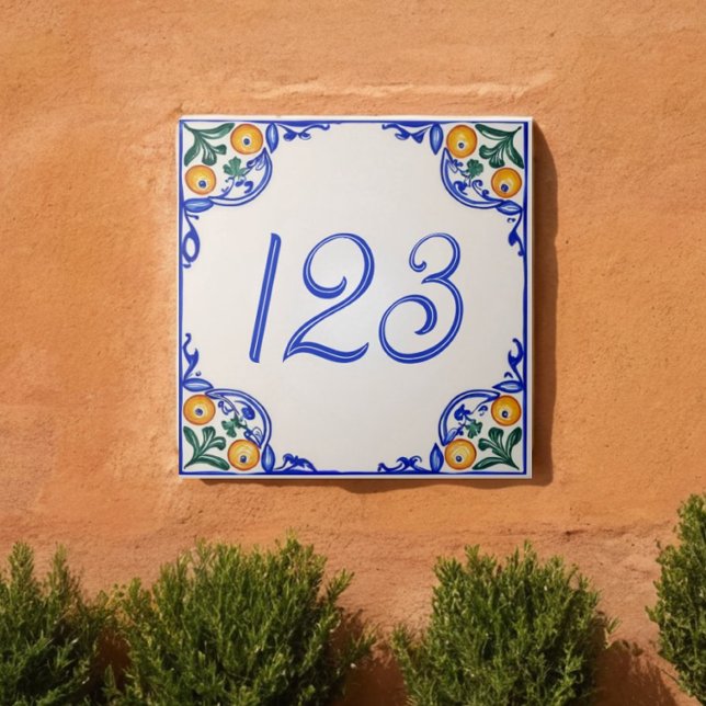 Mediterranean House Number – Arancia Fliese (Von Creator hochgeladen)