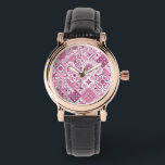 Mediterranean hues/ Azulejo tiles Armbanduhr<br><div class="desc">A patchwork of hand‑painted azulejo‑inspired tiles</div>