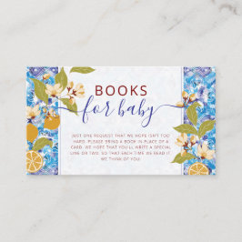 Mediterranean Lemon Amalfi Coast Baby Shower Begleitkarte