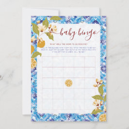 Mediterranean Lemon Amalfi Coast Baby Shower Einladung