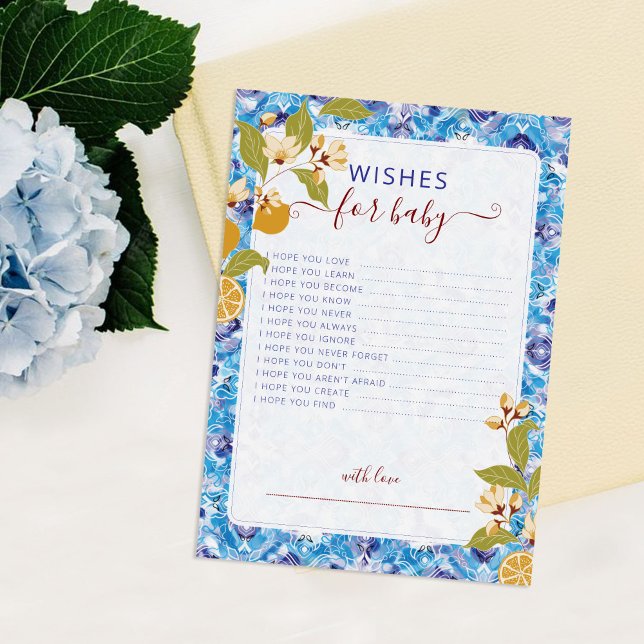 Mediterranean Lemon Amalfi Coast Baby Shower Einladung (Von Creator hochgeladen)