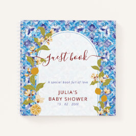 Mediterranean Lemon Amalfi Coast Baby Shower Notizbuch