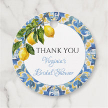 Mediterranean Lemon Brautparty Vielen Dank