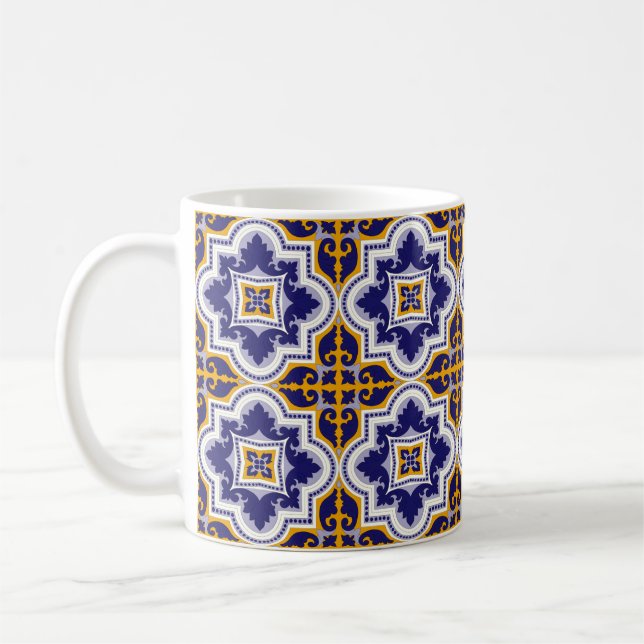 Mediterranean Pattern Kitchen Kaffeetasse (Links)