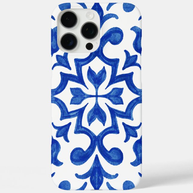 Mediterranean Portuguese Blue Tile Case-Mate iPhone Hülle (Rückseite)