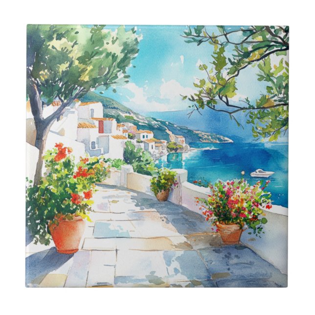 Mediterranean Summer Fliese (Vorderseite)