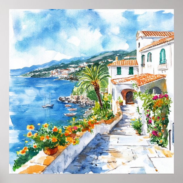 Mediterranean Summer Poster (Vorne)