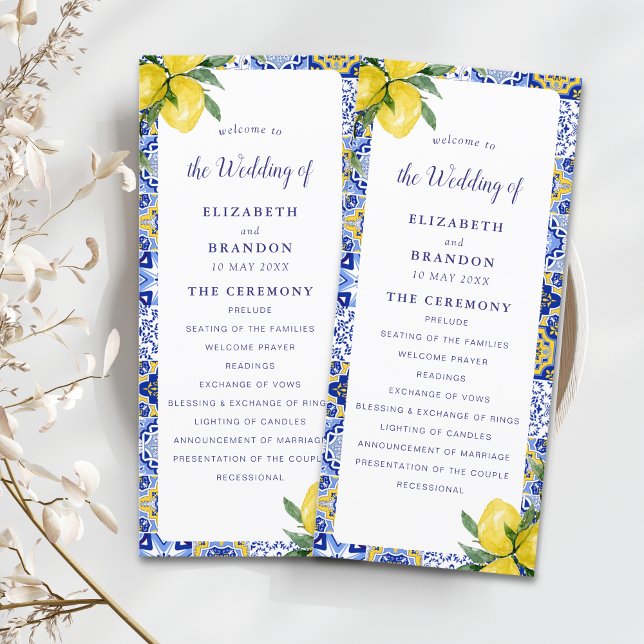 Mediterranean Tile Wedding with Lemons Programm (Von Creator hochgeladen)
