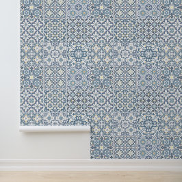Mediterranean Tiles, Moroccan, Majolica, Azulejo Tapete