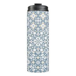 Mediterranean Tiles, Moroccan, Majolica, Azulejo Thermosbecher