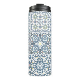 Mediterranean Tiles, Moroccan, Majolica, Azulejo Thermosbecher