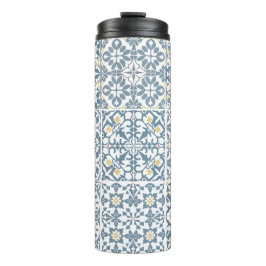 Mediterranean Tiles, Moroccan, Majolica, Azulejo Thermosbecher