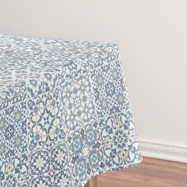 Mediterranean Tiles, Moroccan, Majolica, Azulejo Tischdecke (Beispiel)