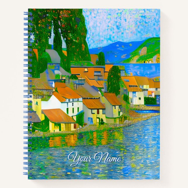 Mediterranean Village by the Sea Journal Notizbuch (Vorderseite)