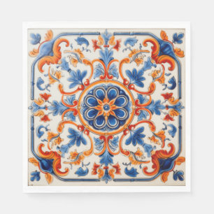 Mediterraner Garten Serviette