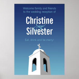 Mediterraner Sommer, Hochzeitsempfang Poster