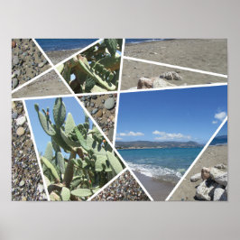 Mediterranes Collage Design Poster