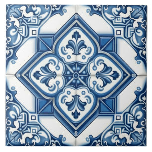 mediterranes Dekorationsmuster Fliese